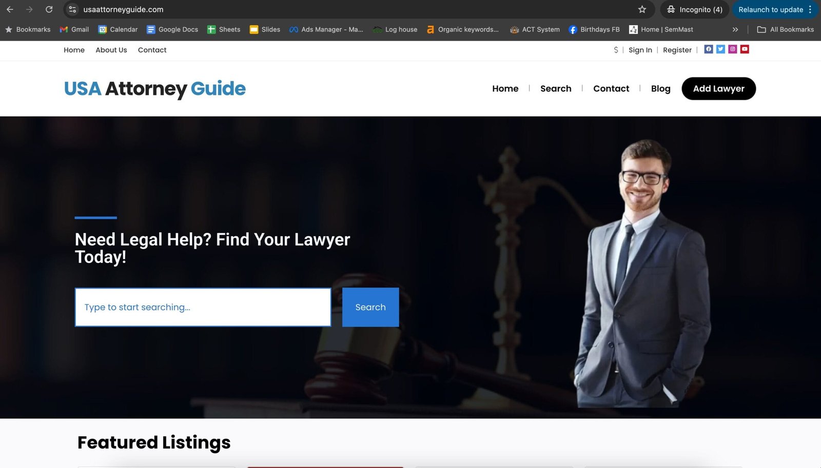 USAAttorneyGuide.com redesign